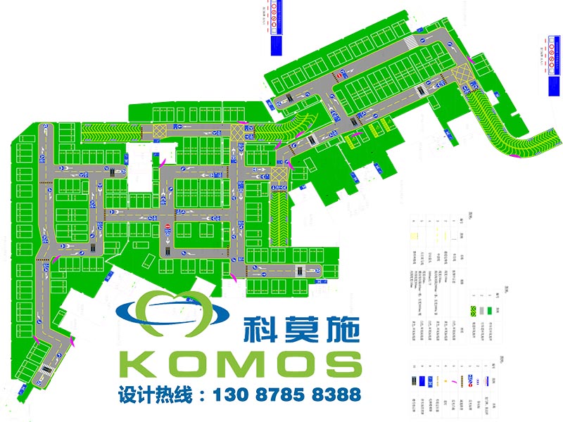 北京时代广场地下停车场平面图设计方案